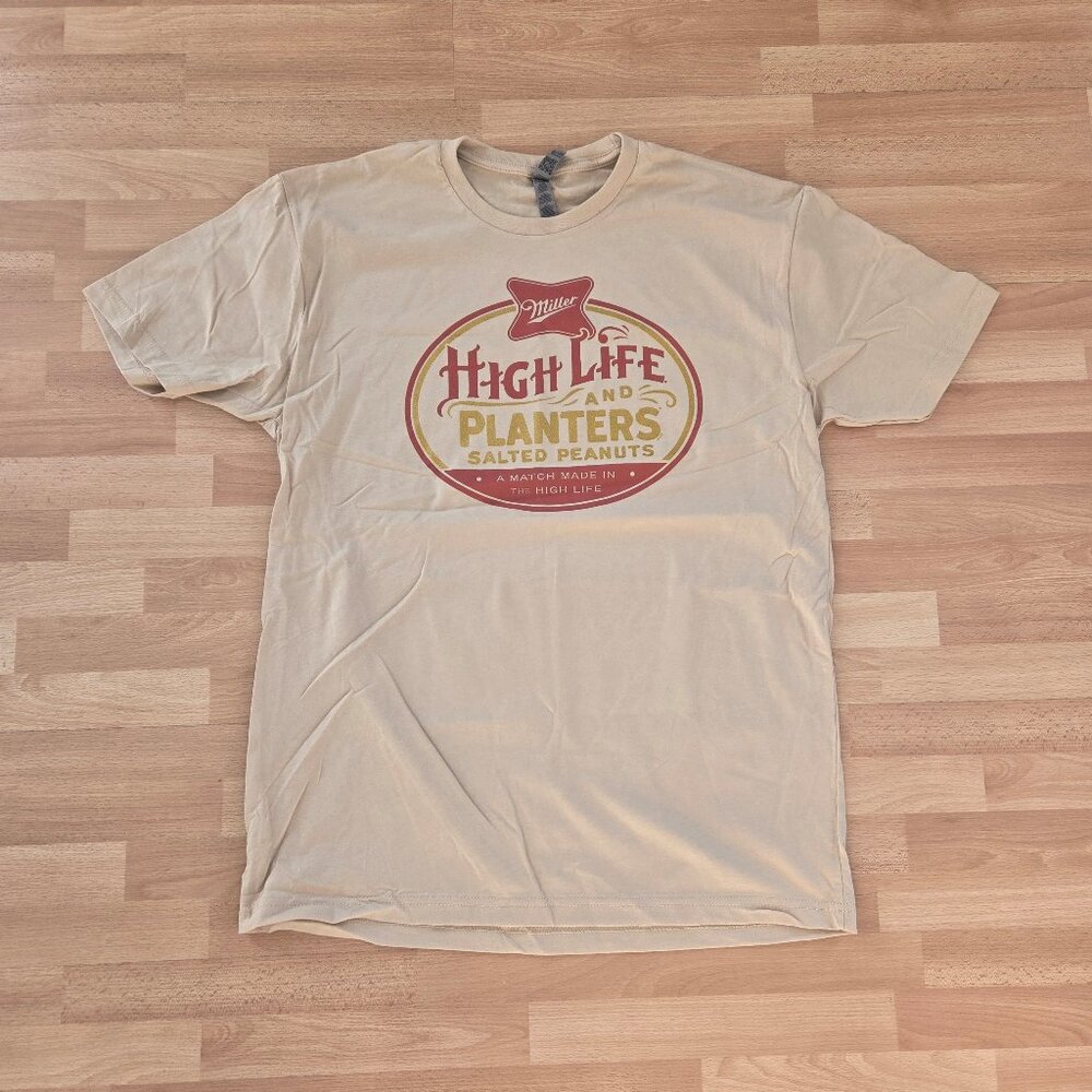 New Miller High Life And Planters Peanuts T-Shirt Large